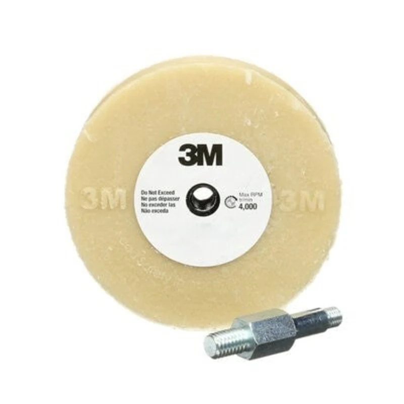 Roue abrasive - Roue rayures 3M Scotch-Brite, 4" x 5/8